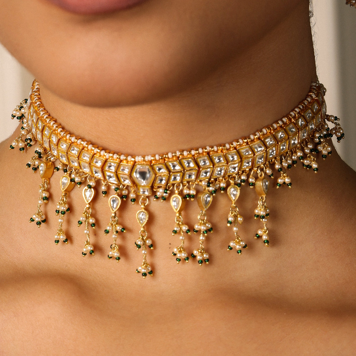 Avantika Choker (White)