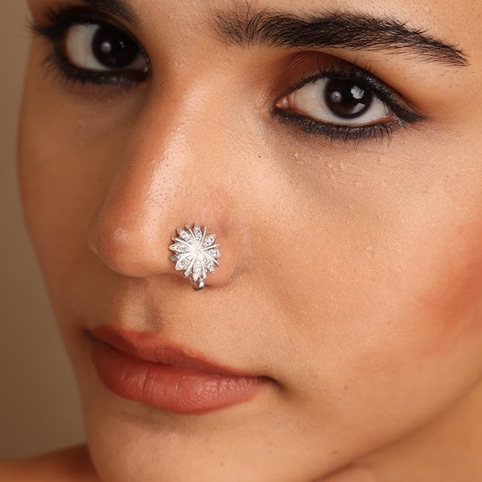 Piercing Grt Diamond Nose Pin Rate Ct Round Cut Diamond Nose