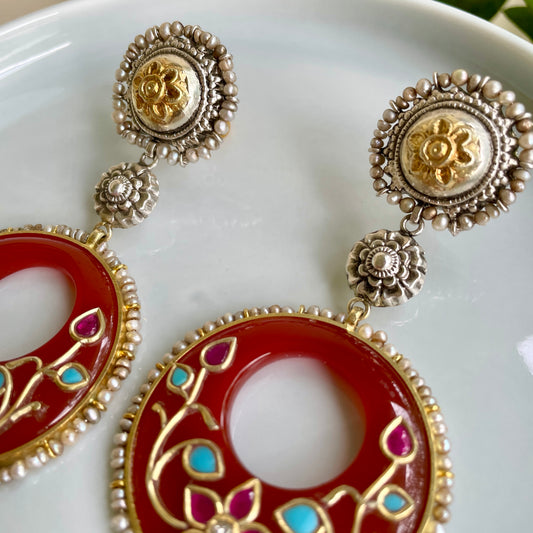 Saki Earrings - Tan