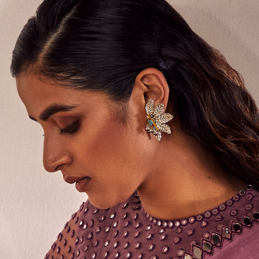 Iris Bird Earrings