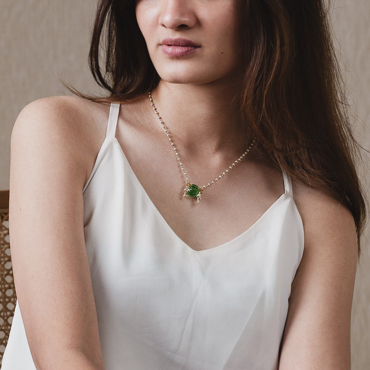 Emerald Pearl Chain