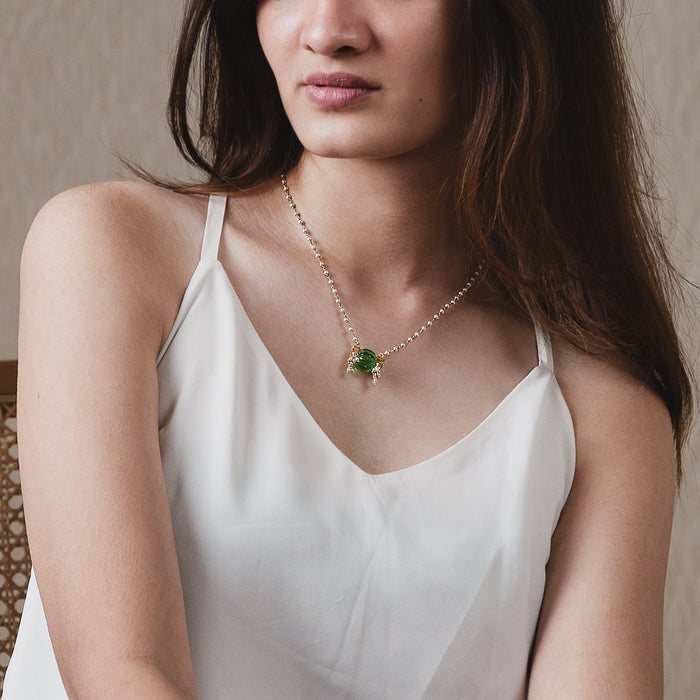 Emerald Pearl Chain