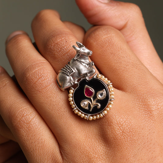 Nandi jade ring