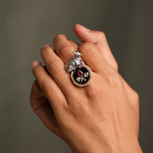 Nandi jade ring