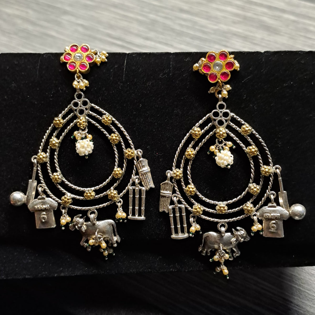 Aviya Earrings (Cricket Motif)