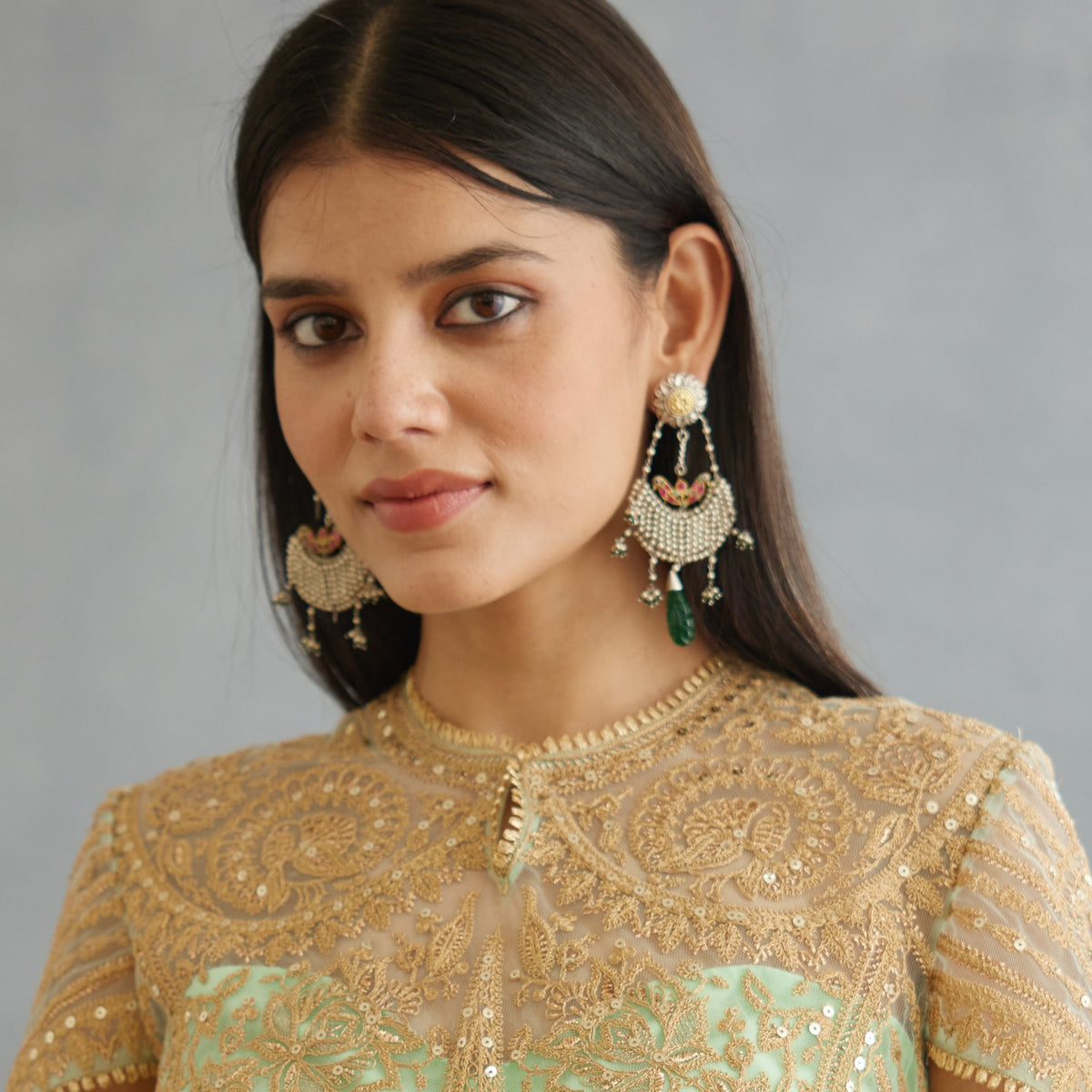 Adile Earrings (Green)