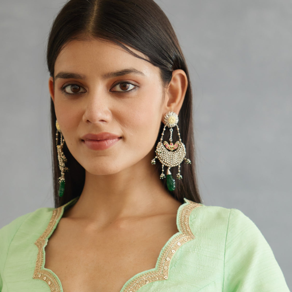 Adile Earrings (Green)