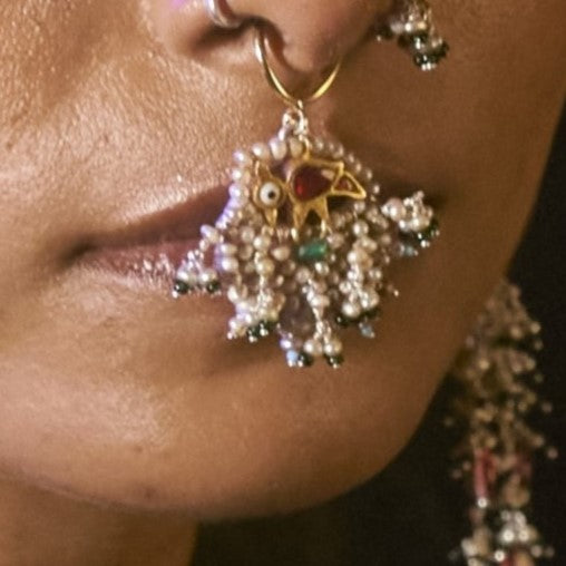 Red Bird Septum Ring | Sheetal Zaveri by Vithaldas