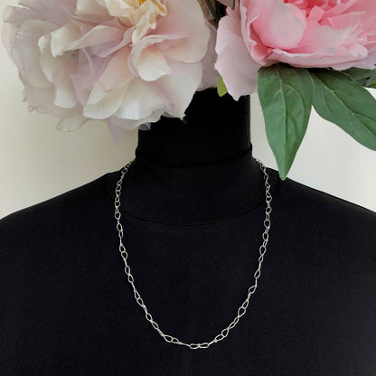 Chunky Silver Long Chain