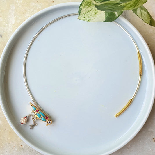 Pihu Choker (blue bird motif)