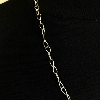 Chunky Silver Long Chain