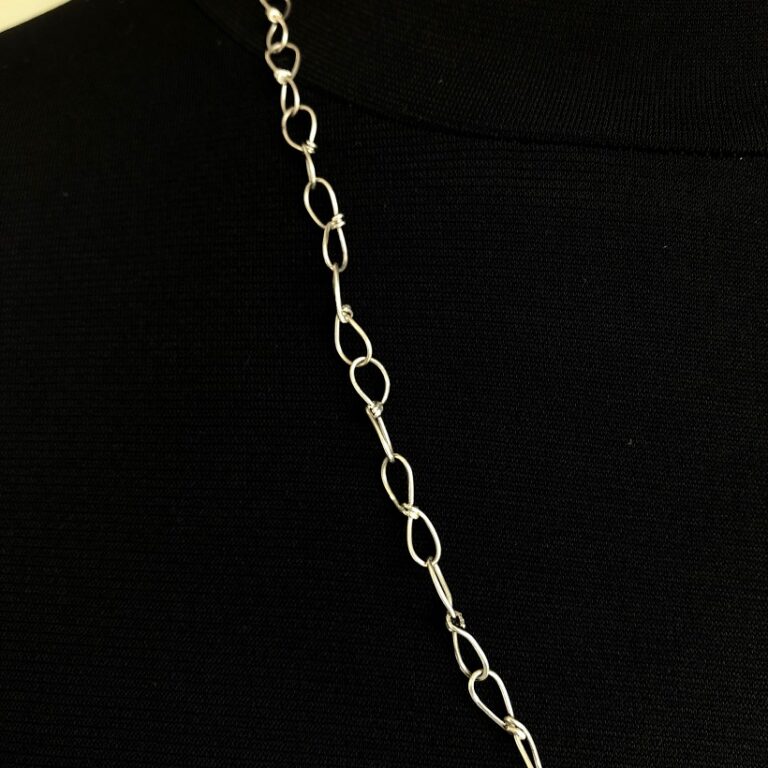 Chunky Silver Long Chain