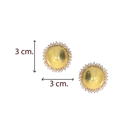 Bhuv Studs- Gold Toned