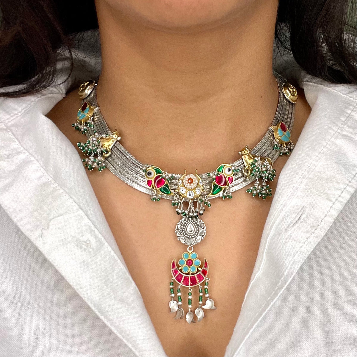 Aish Necklace (5 lines)