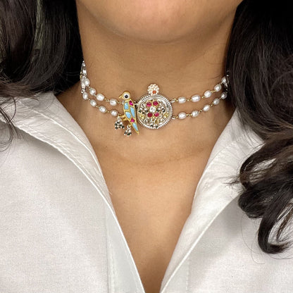 Jheel Choker (with Natural Pearls)