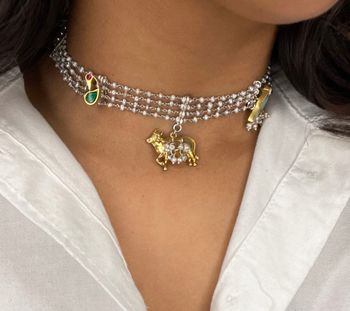 Nandi Pearl Choker