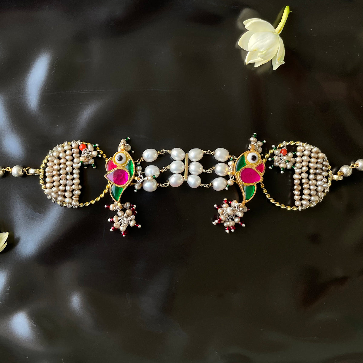Pihu Jodi Choker (natural pearls)