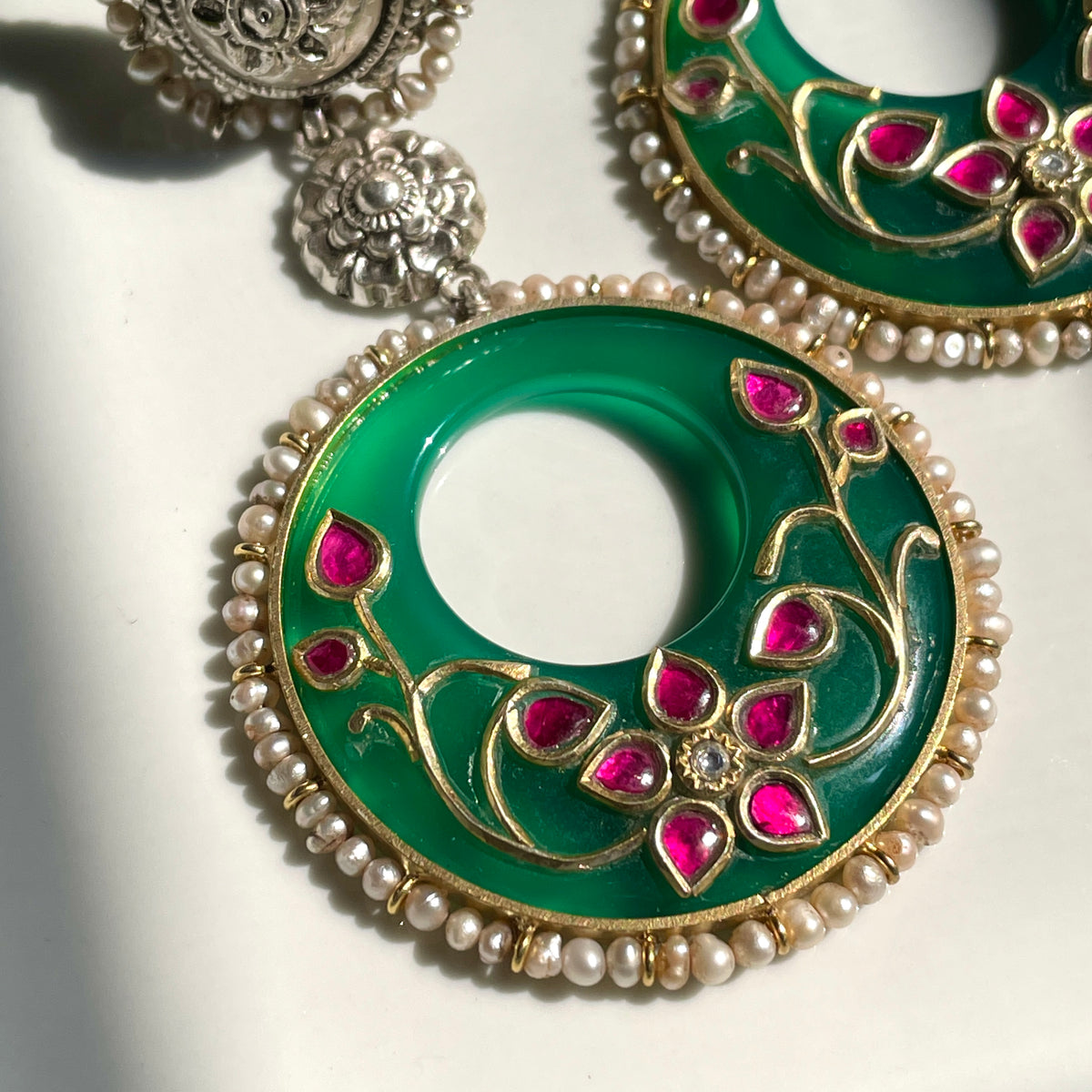 Saki Earrings - Green