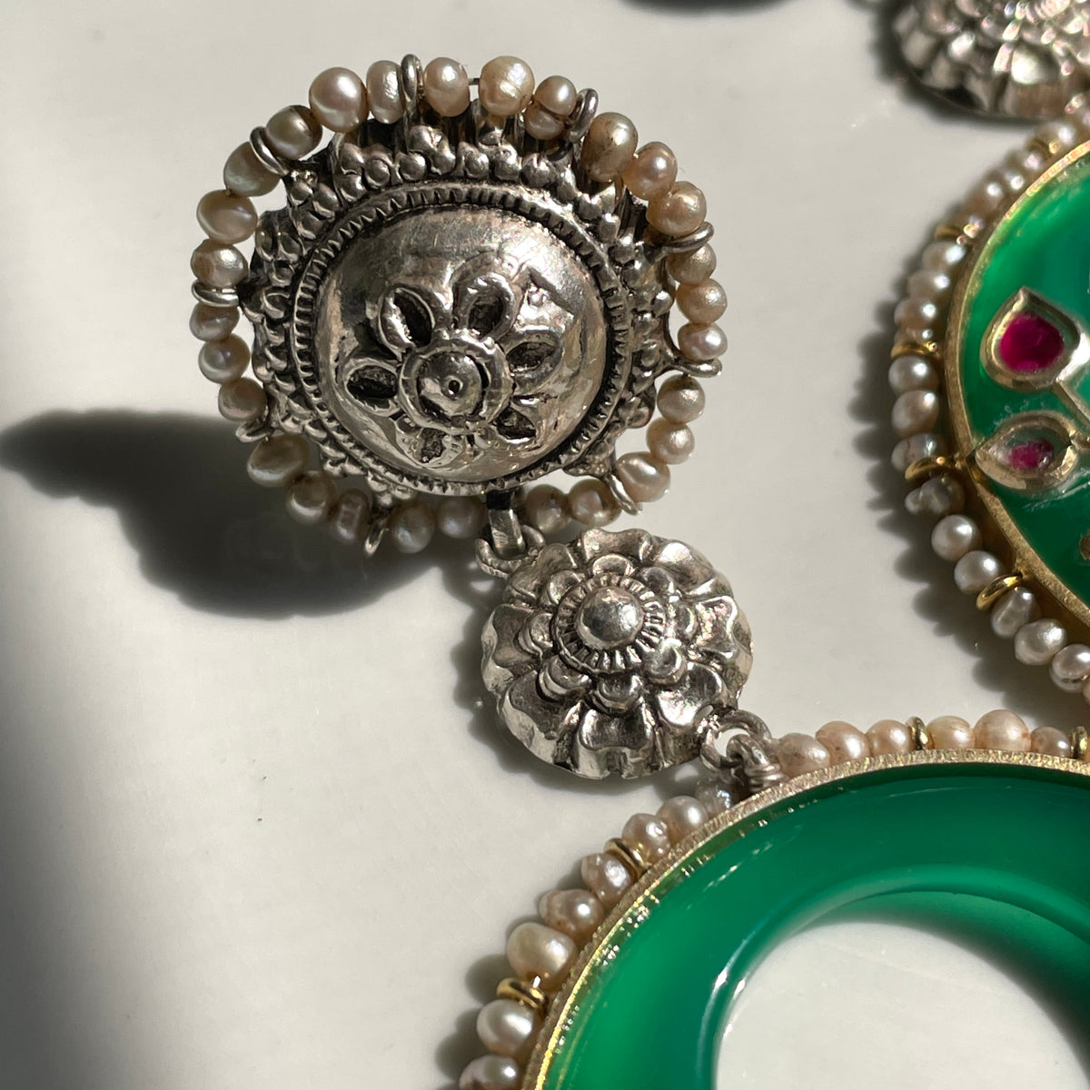 Saki Earrings - Green