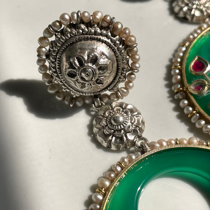 Saki Earrings - Green
