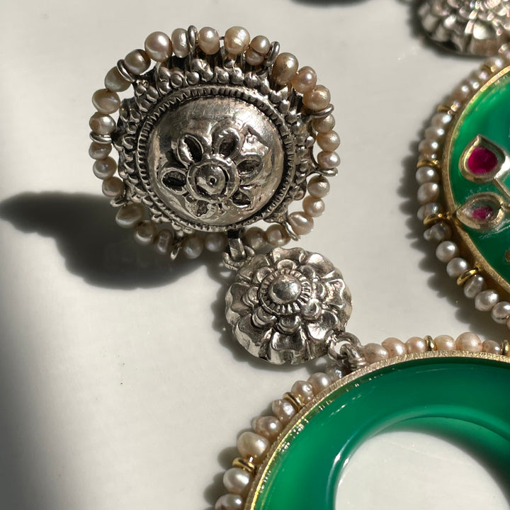 Saki Earrings - Green