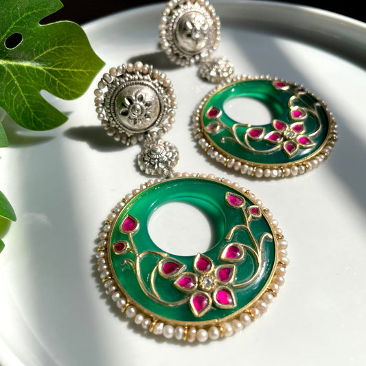 Saki Earrings - Green