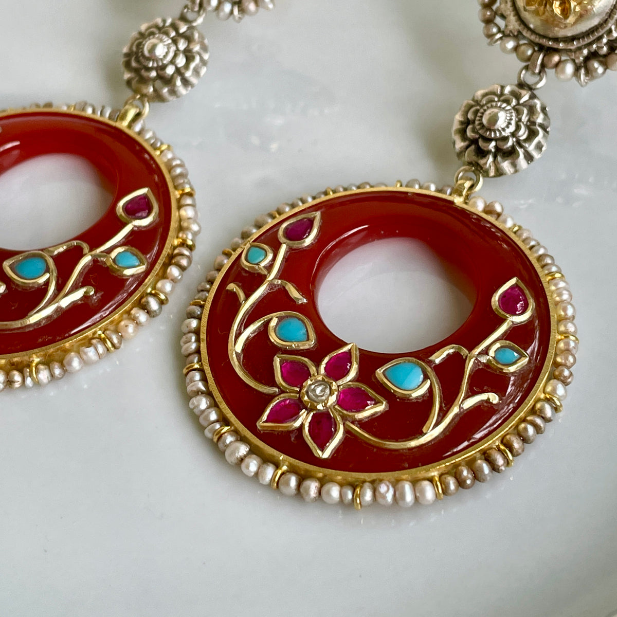 Saki Earrings - Tan