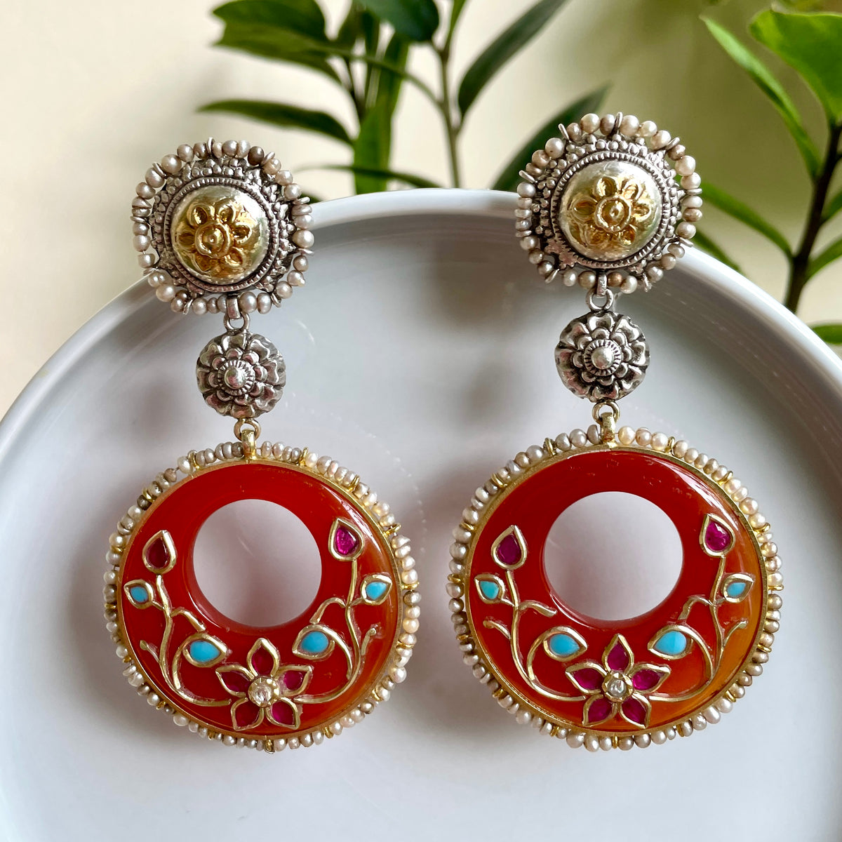 Saki Earrings - Tan
