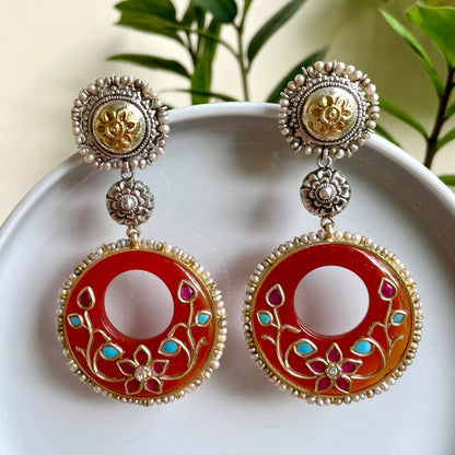 Saki Earrings - Tan
