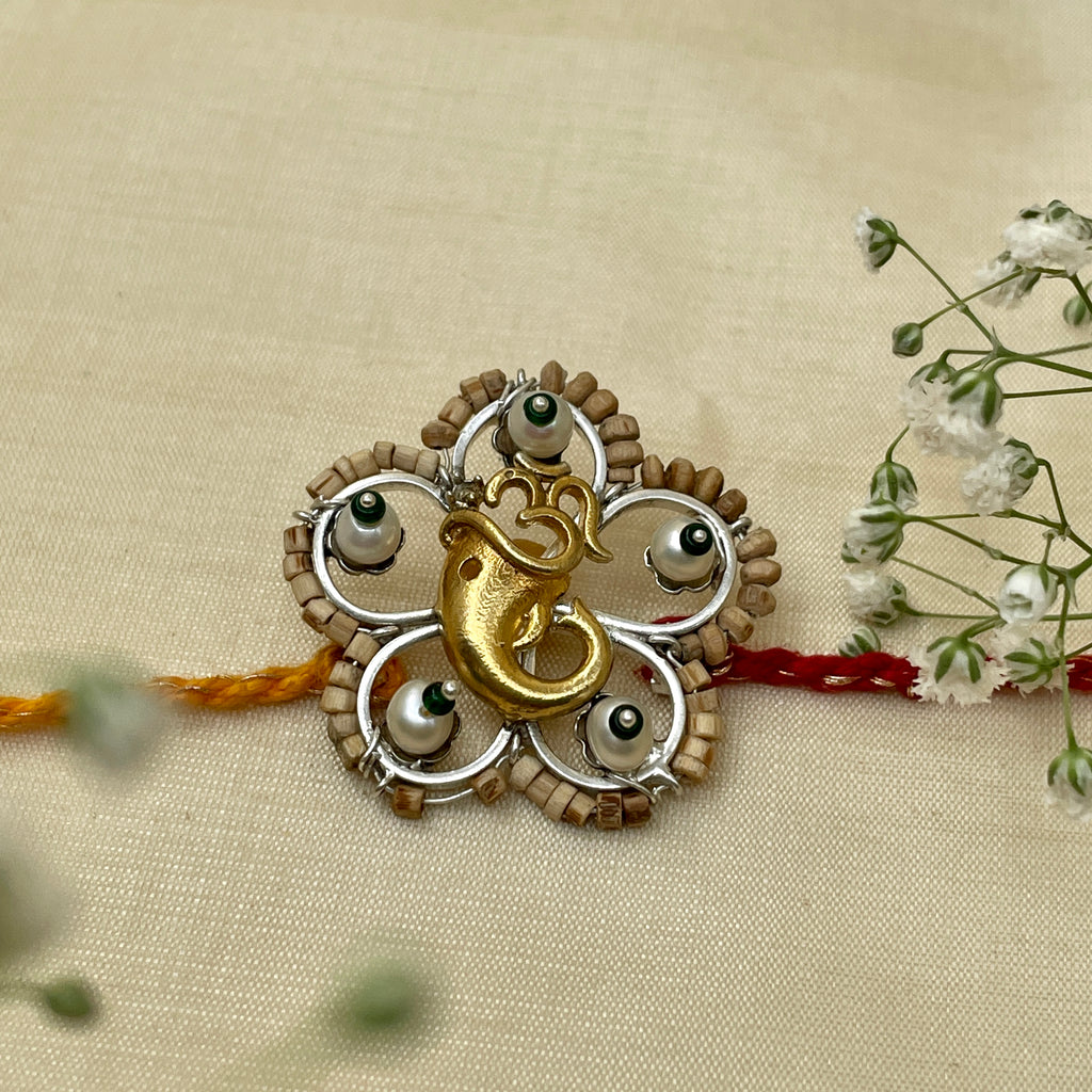 Ganesh Flower Rakhi