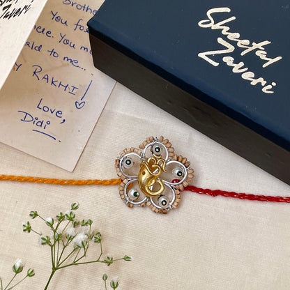 Ganesh Flower Rakhi