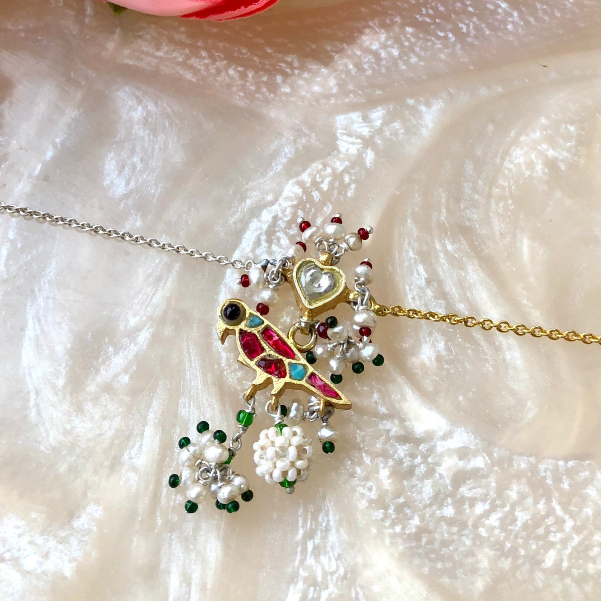 Kavya Bracelet (white heart)