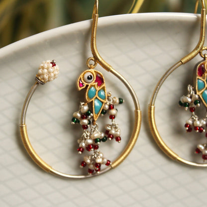 Amu Earrings (Blue Bird)