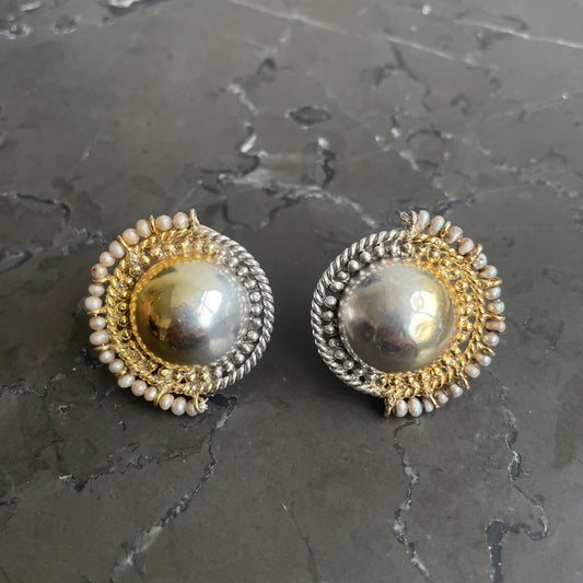 Bhuv Studs-Dual Toned