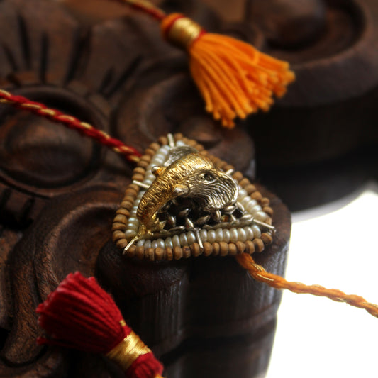 Trikon Ganesh Rakhi