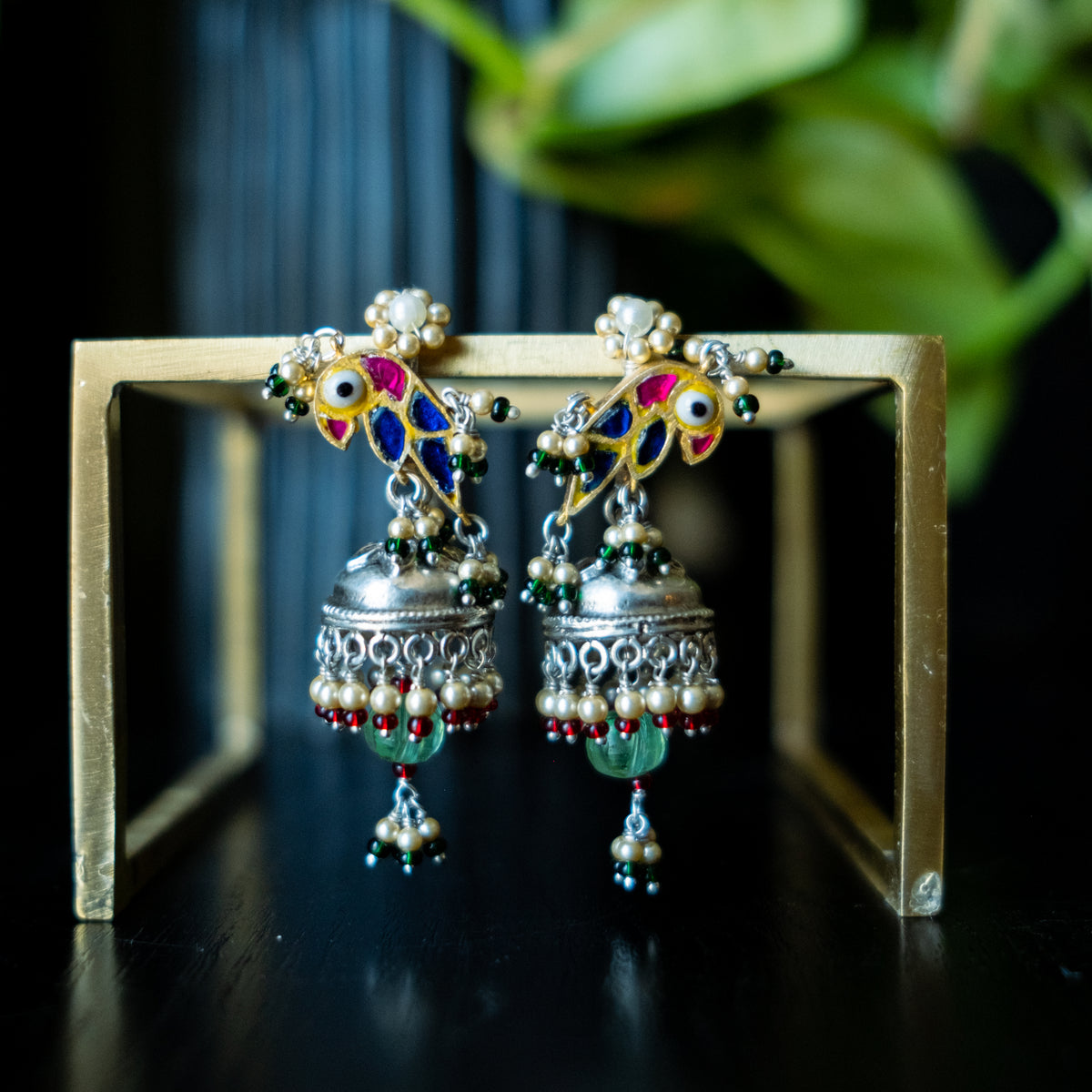 Blue Bird Jhumka