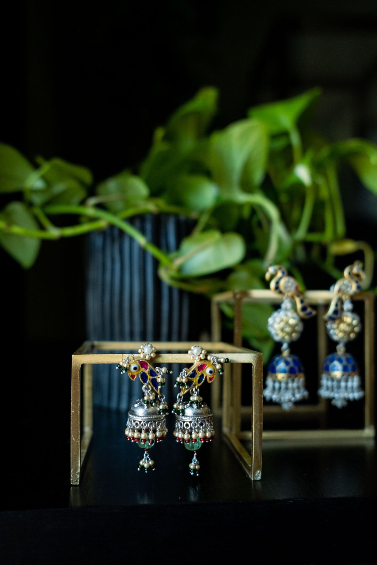 Blue Bird Jhumka