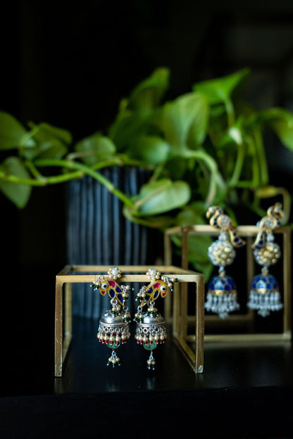 Blue Bird Jhumka