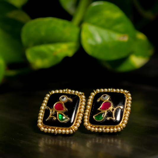 Rudra Black Studs