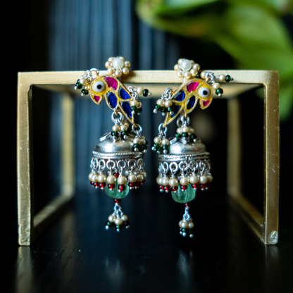 Blue Bird Jhumka
