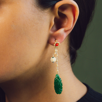 Lehar Emerald Earrings