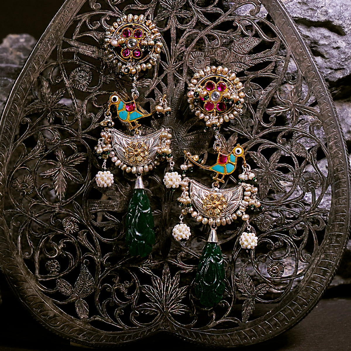 Arzu Earrings (Emerald)