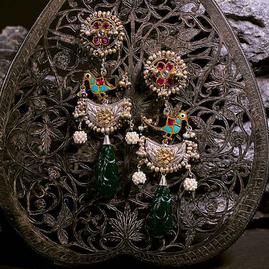 Arzu Earrings (Emerald)